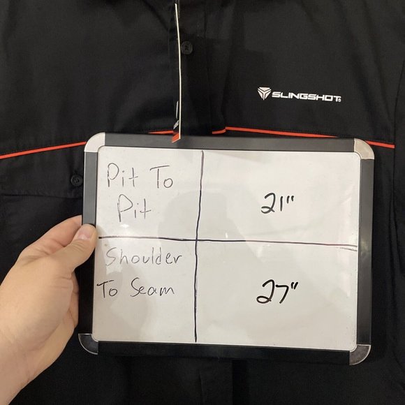 NWT Polaris Slingshot Black Button Up Dealer Men's Medium Shirt - Picture 8 of 8